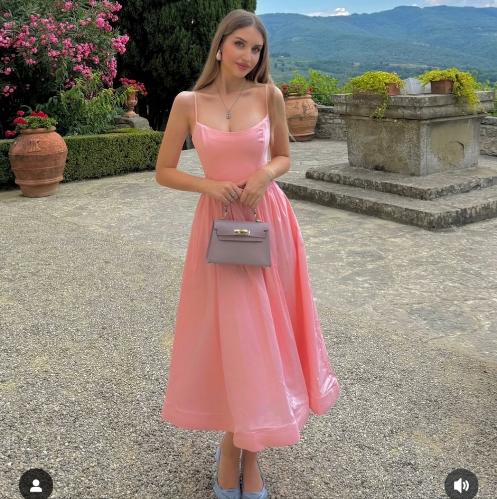 Lolita apricot midi corset sundress